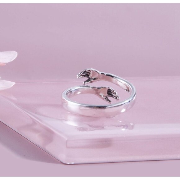 Men's Original Come to My Arm 925 Sterling Silver Adjustable Hug Ring - Picture 5 of 7